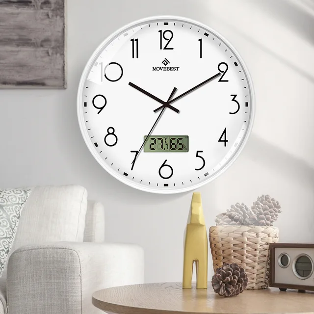 12 inch living room wall clock Nordic creative simple household clock mute quartz clock wall clock clock wall clocks clock wall 3