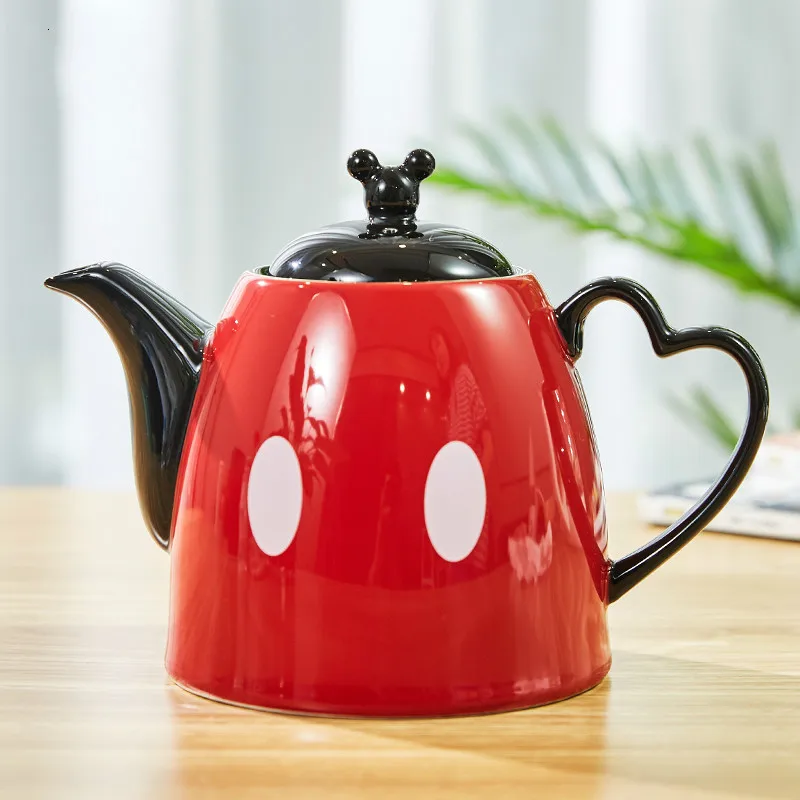 1200ml flower teapot Cartoon Kettle Coffee Milk Tea Breakfast Ceramic Office Heat Resistant Gourmand Mouse cup LB010610 | Дом и сад