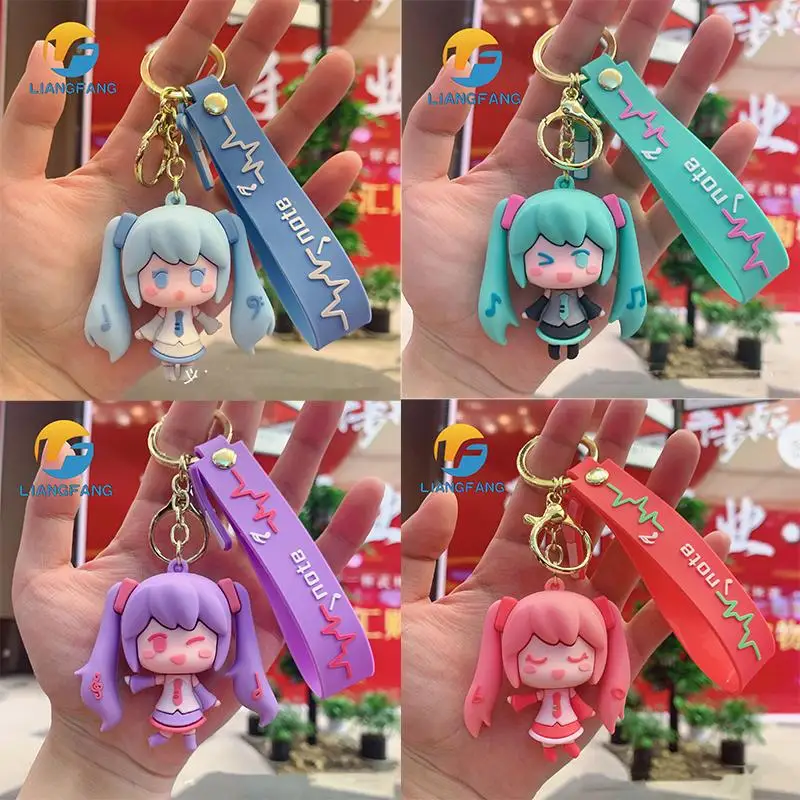 Симпатичная подвеска Хацунэ Мику брелок с рисунком в виде аниме брелок-фигурка