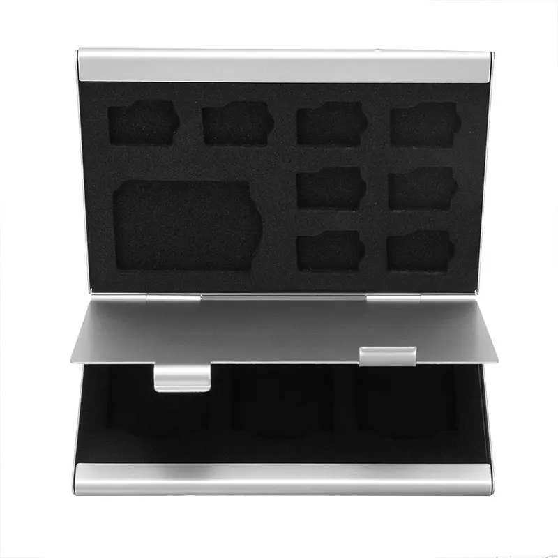 Mini Aluminum Alloy Micro TF SD Memory Card Storage Case Protector Holder Box for SD TF 3