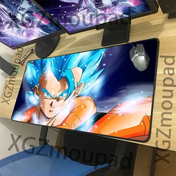 

XGZ Large Mouse Pad Black precision lock animation dragon ball begita computer desk pad rubber strip anti slip fashion mouse pad