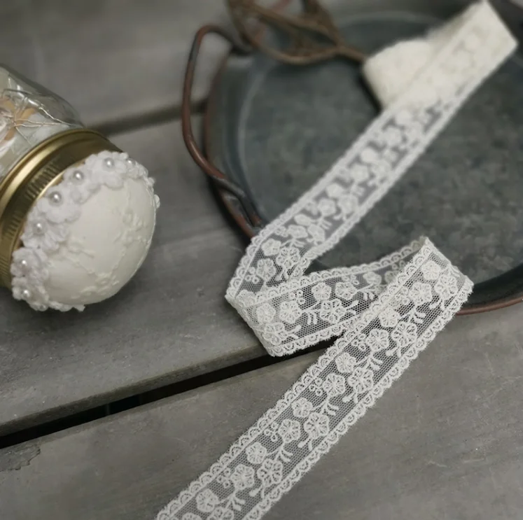 3 Meters Off White Lace Trims Applique Costume Lace Trimmings Ribbon Home Textiles Sew on Accessories lace ribbon lace sewing accessories lace sewing supplies lace accessories lace garment accessories