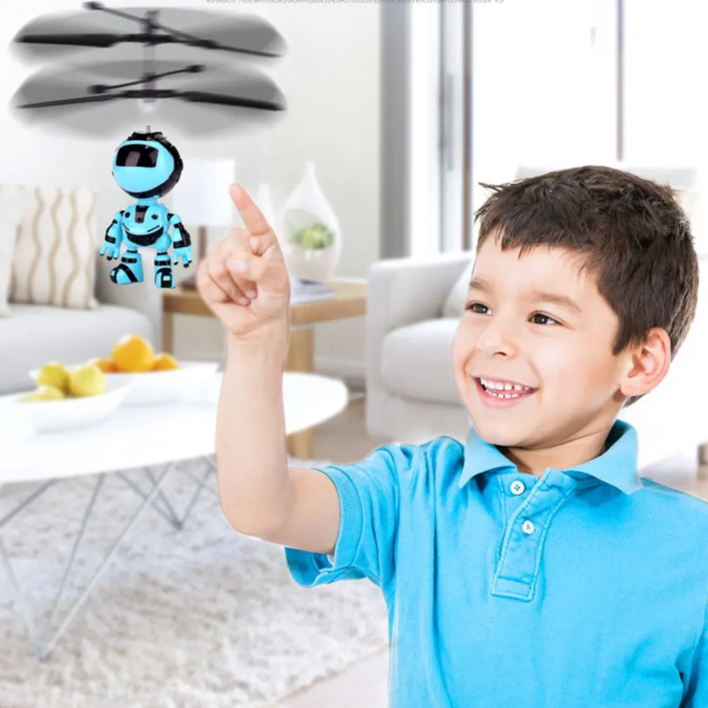 Robot Suspension Induction Aircraft ChildrenS Suspension Toy Lighting