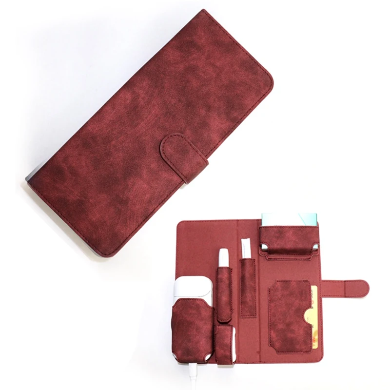 Fashion Leather Portable Case Protective Cigarette Case Cover Carrying Bag For IOQS 2.4plus 2.4 - Цвет: BY