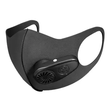 

Reusable Electric PM2.5 Dust Proof Anti Haze Sports Mouth Mask with Breather Valves