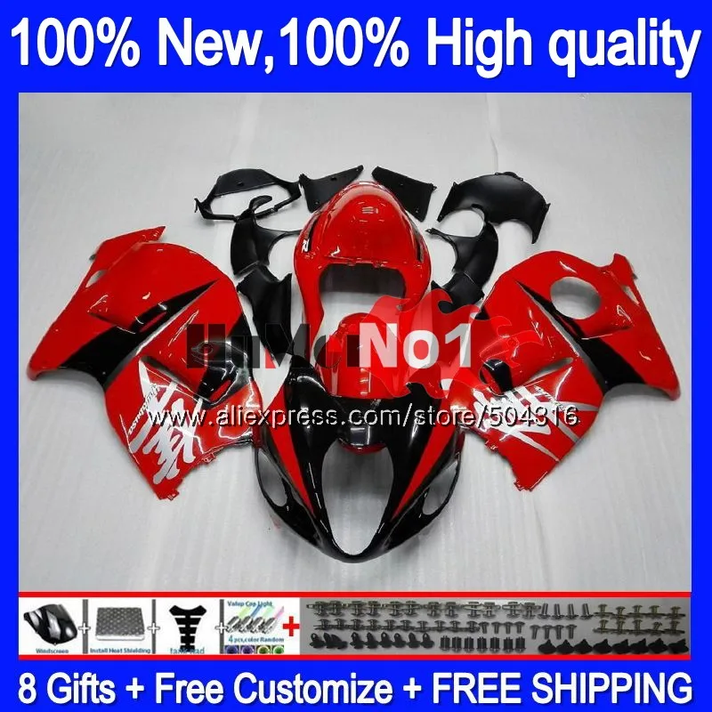 No. 1 Корпус для SUZUKI Hayabusa GSXR-1300 GSXR 1300 27MC. 8 Заводские красный GSXR1300 1996 1997 1998 1999 2000 2001 96 97 98 99 01 обтекатель - Цвет: No. 1