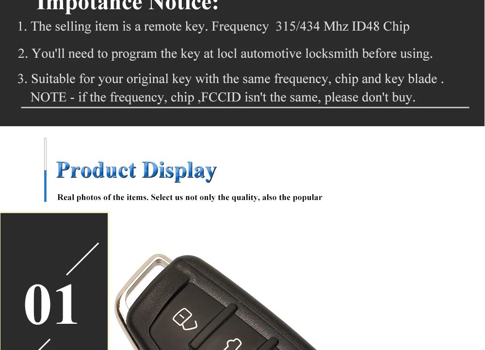 Chiave/Telecomando Per Audi A1 Q3 8x0 837 220 8x0837220d 8x0837220c - 3btn 315mhz 434mhz Id48 Go Prossimità Flip Audi - Heb5521410028411e8ae7dfad0f5950ad2
