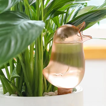 

Bird Shape Lazy Spraying System Flower Kettle Transparent Automatic Drip Sprayer Pot Plant Waterer Self Pouring Device Garden