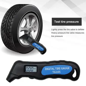 

TG105 Digital Car Tire Tyre Air Pressure Gauge Meter LCD Display Manometer Barometers Tester for Car Truck Motorcycle Bike