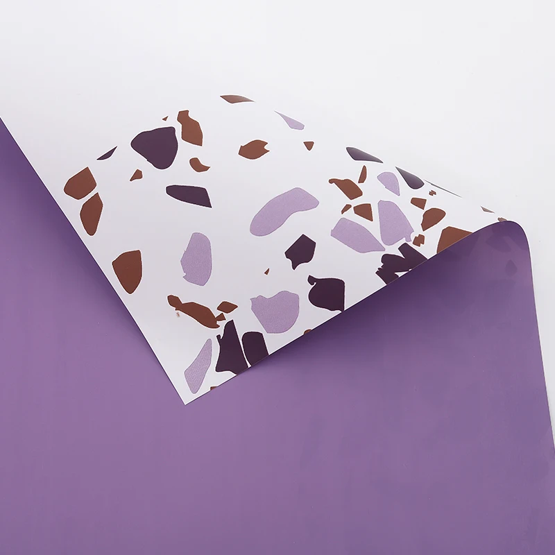 032 Lavender 20 шт SINOWRAP 60X60 см цветочный букет обертка пластиковый цветок, упаковка поставщиков - Цвет: 032 Lavender