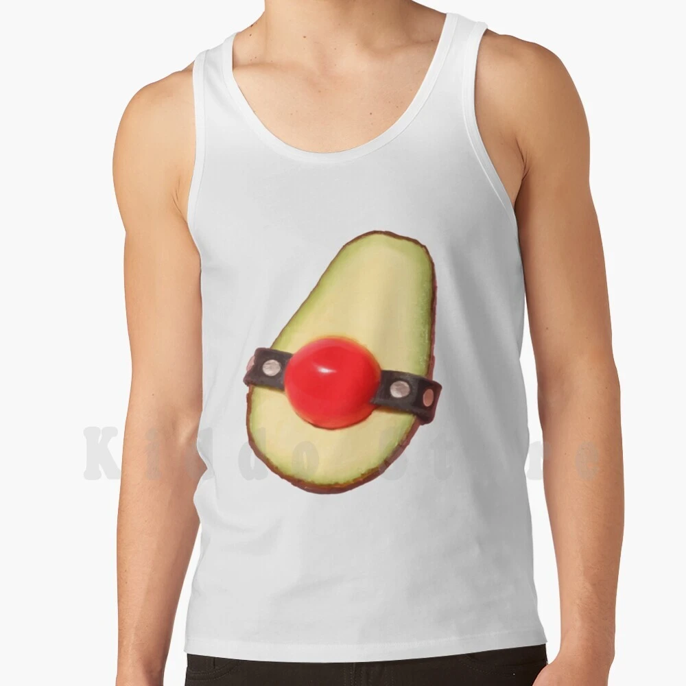 sm Avocado With Ball Gag Tank Tops Vest Sleeveless Avocado sm sm Choker Ball Gag Tank Tops Aliexpress