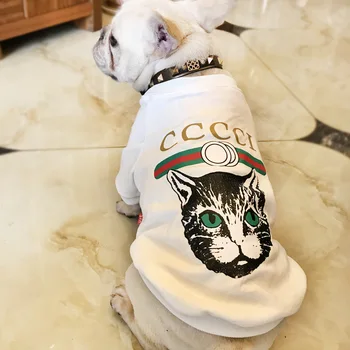 

Good dog clothes, autumn and winter Teddy French Bulldog cat round neck casual sweater, luxury dog clothes for small dogs