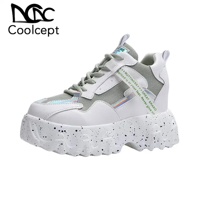 Женские кроссовки CoolCept повседневные уличные из искусственной кожи с круглым