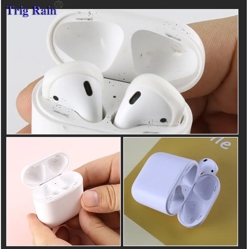 Металлическая Пылезащитная наклейка для Apple AirPods, чехол, Пыленепроницаемая защитная наклейка, защитная пленка для Air Pods, аксессуары