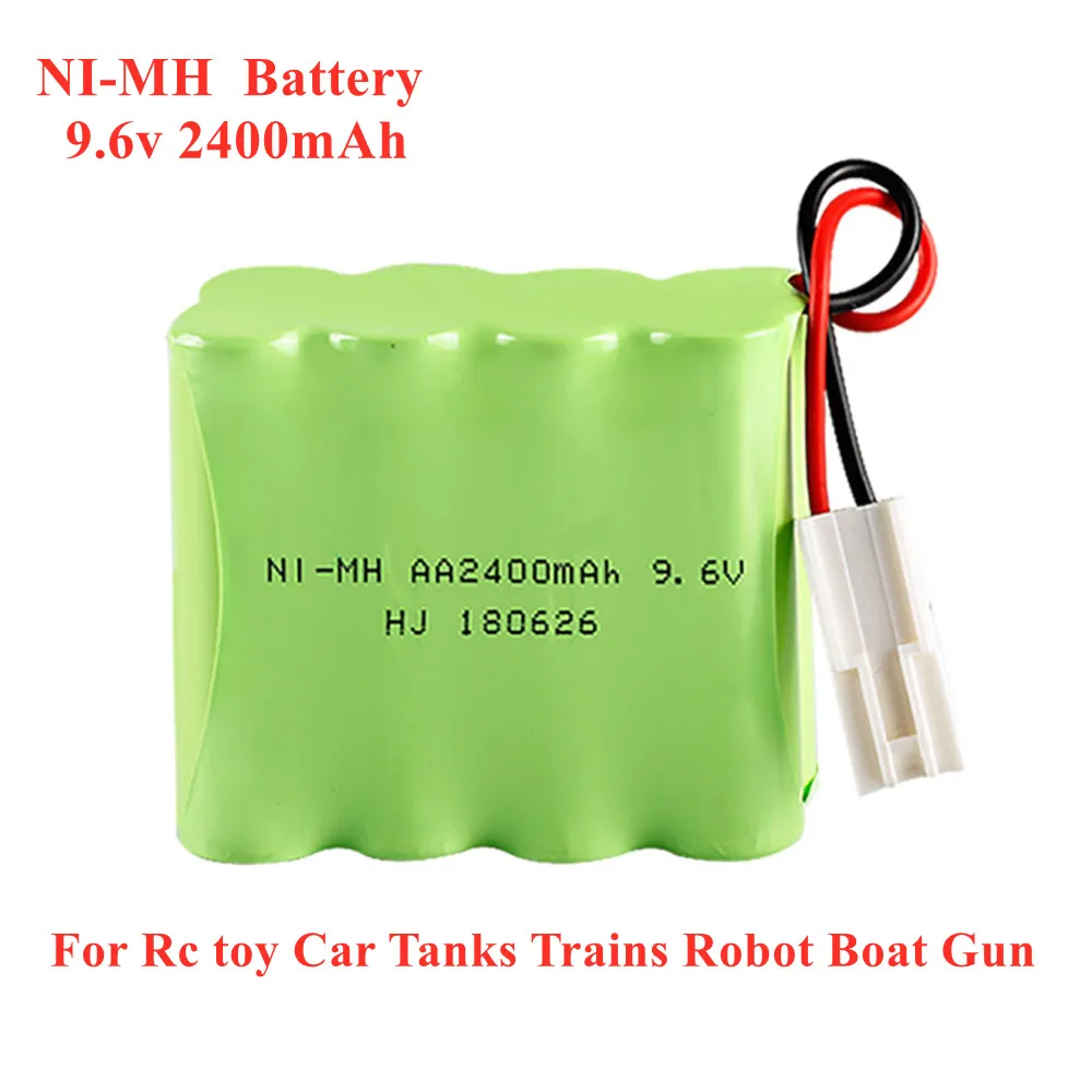 

1PC/Lot 9.6v 2400mah NiMH Battery For Rc toy Car Tanks Trains Robot Boat Gun Ni-MH AA 700mah 9.6v Rechargeable Battery