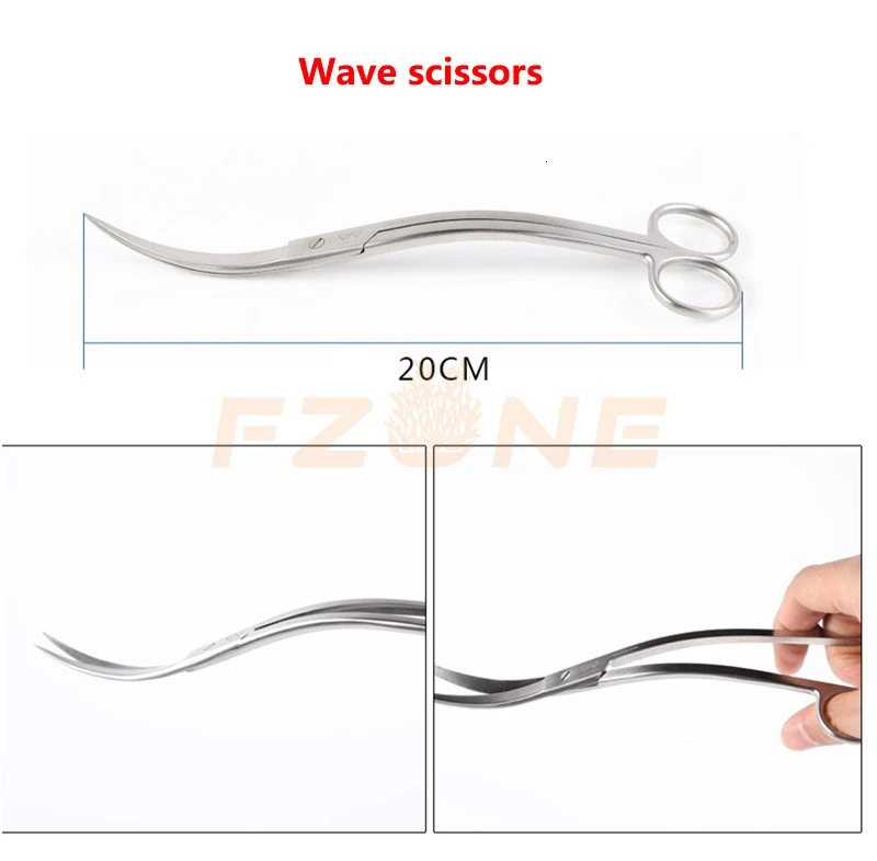 VIV водные ножницы из нержавеющей пружинной стали, качество ada - Цвет: Wave Scissors