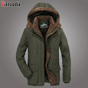 

Mens Parkas Plus size 5XL 6XL Winter Men Outerwear Windproof Casual Coat With Hooded Men Coats Fleece Warm Thick warm Jackets