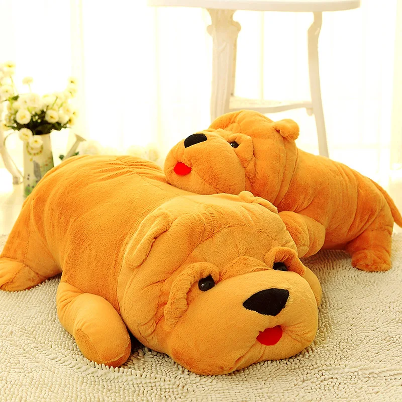

Sitting Dog Plush Toys Shar Pei Doll Pillow Small Dog Women's Birthday Model Pajama Large Size