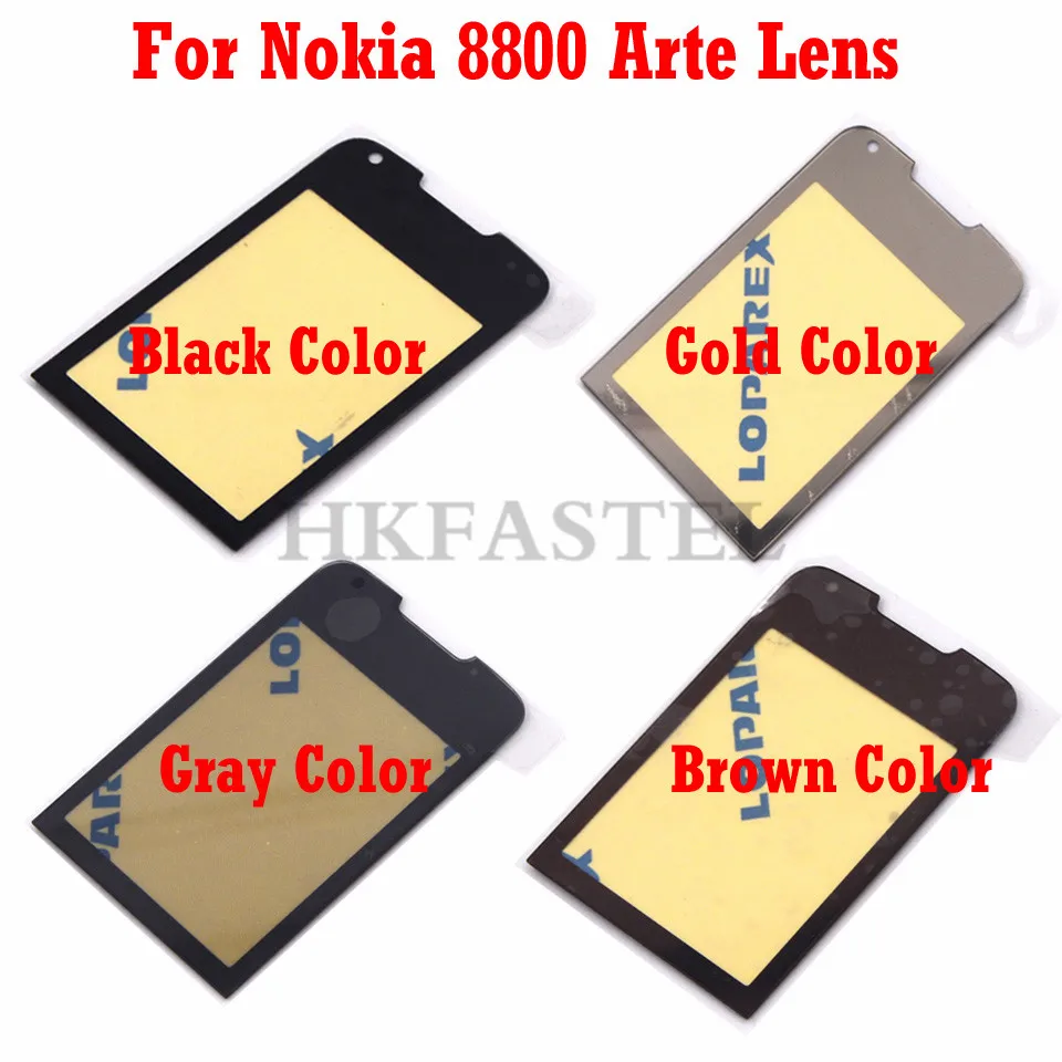 

HKFASTEL high quality LCD Mirror For Nokia 8800A 8800 Arte Gold Sapphire Arte Mirror Display Screen Lens Protective Glass + Glue