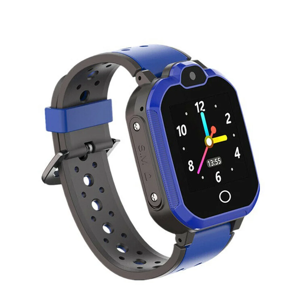 Blue Дети 4G Смарт часы gps локатор двухъядерный сигнализация Bluetooth WiFi для детей подарок VH99 - Цвет: Blue