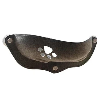 

Pet Hammock Beds Bearing 20Kg Cat Window Lounger Suction Hammock Pet Cat Window Shelf Comfortable Cat Ferret Pet Bed Gray