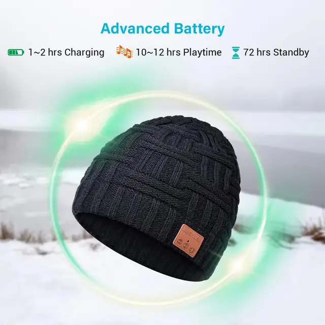 Bluetooth compatible Beanie Gifts for Men Women Hat with Built in Wireless Headphones Gifts for Birthday