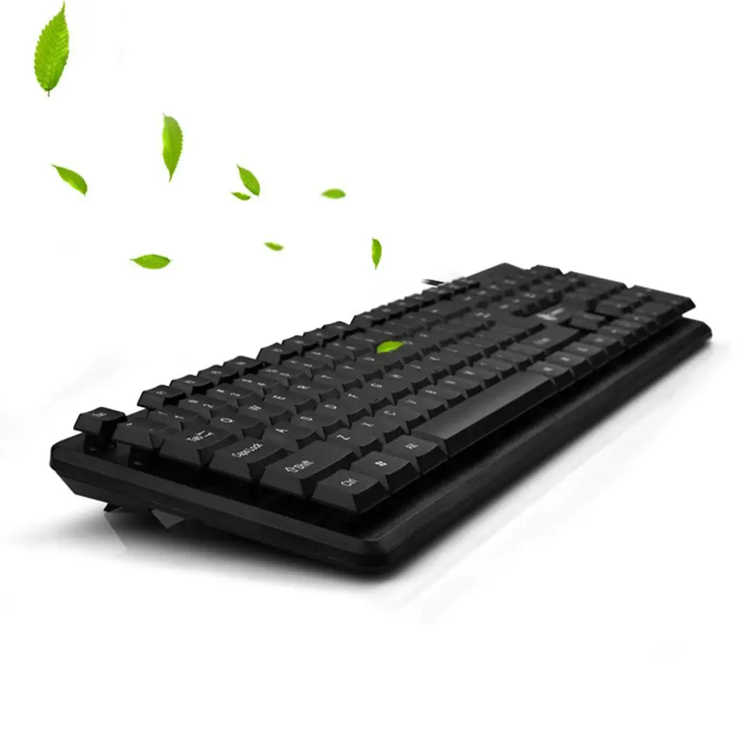 Проводной набор с клавиатурой и мышью USB настольный ноутбук Черная Офисная Клавиатура и мышь комплект