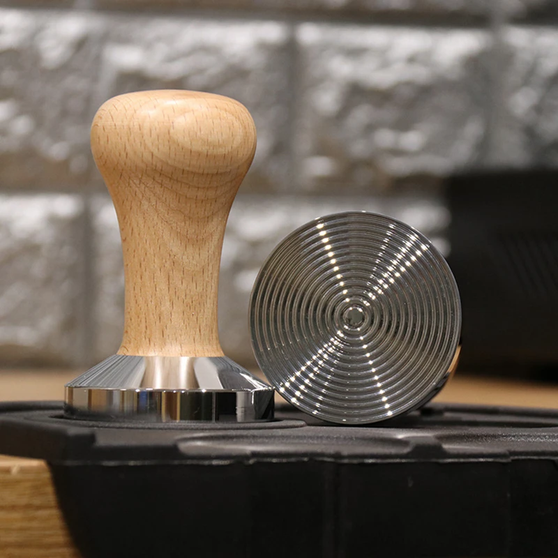 Stainless steel 51mm/58mm Tamper Handmade Coffee Pressed Powder Hammer Espresso Maker Cafe Barista Tools Machine Accessories