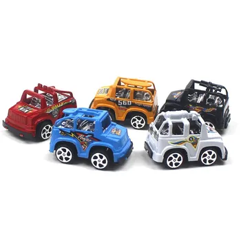 

5Pcs Set Toy Racing SUV Car Alloy Diecast Vehicle Shell Model Inertia Sliding Rail Car Children Boys Toys Mini Small Gift