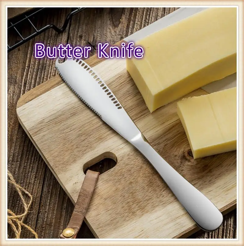 Hot !! Multifunction Stainless Steel Butter Knife Cream Knife Western Bread Jam Knife Cream