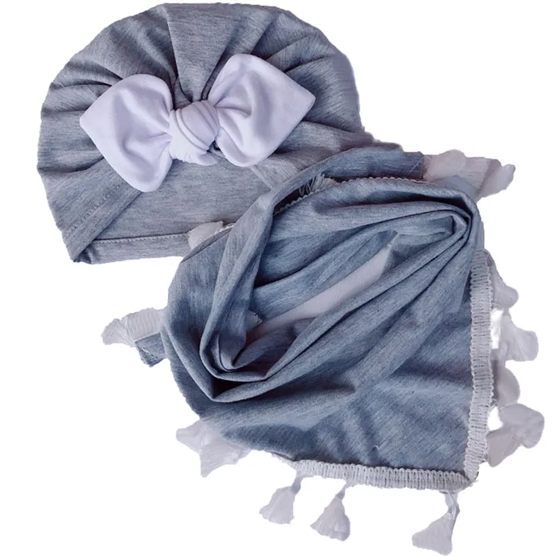 grey white bowknot