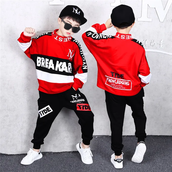 Kids Baby Boys Clothing Sets Coat+ Pants 3-14T Children Boy Suits Outfits Spring Autumn Kids Sport Tracksuit
