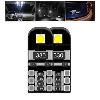 

2x w5w led 6500k white T10 canbus Error Free for nissan juke/qashqai j10/primera p12/versa/qashqai j11/micra/kicks/navara d40