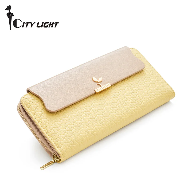 New Arrival Women Wallets Large capacity Phone Wallet Candy Color Fashion Female Clutch Long Zipper Coin Purses Carteira