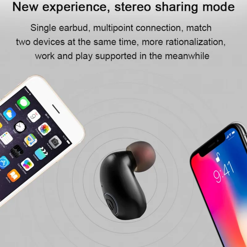 TWS B5 мини Bluetooth гарнитура стерео Беспроводная в уши IPX5 Водонепроницаемый портативный источник питания 2600 мАч