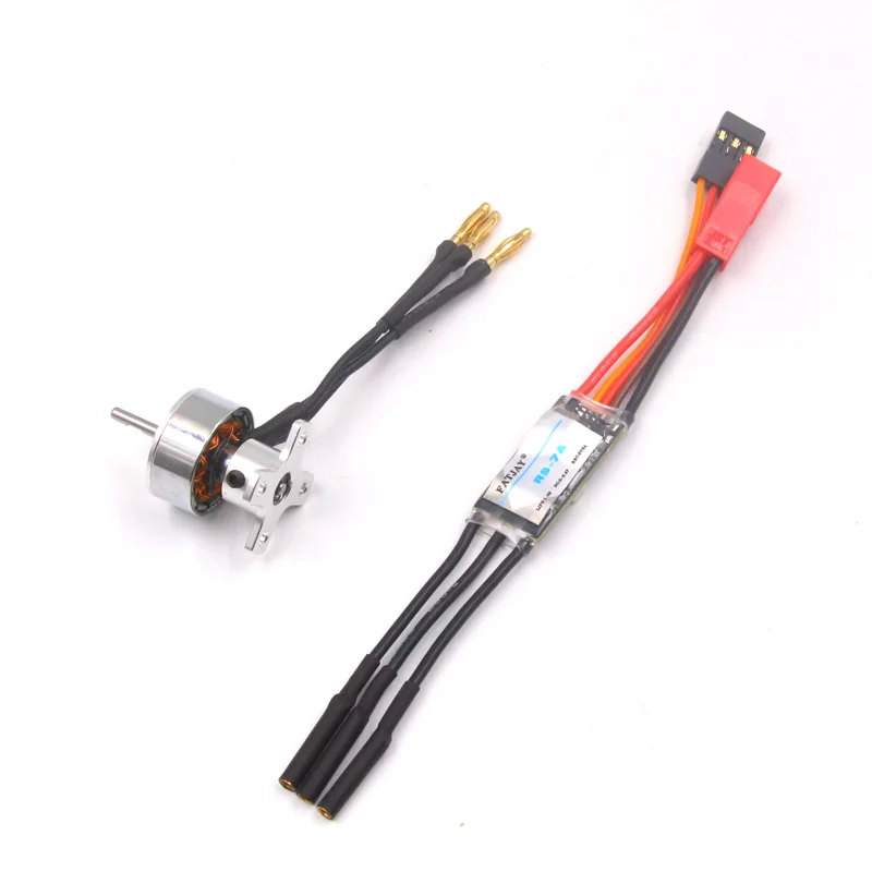 Мощный комбинированная система FATJAY RC 1811 10g мотор и 7A ESC 1-2S аккумулятор для