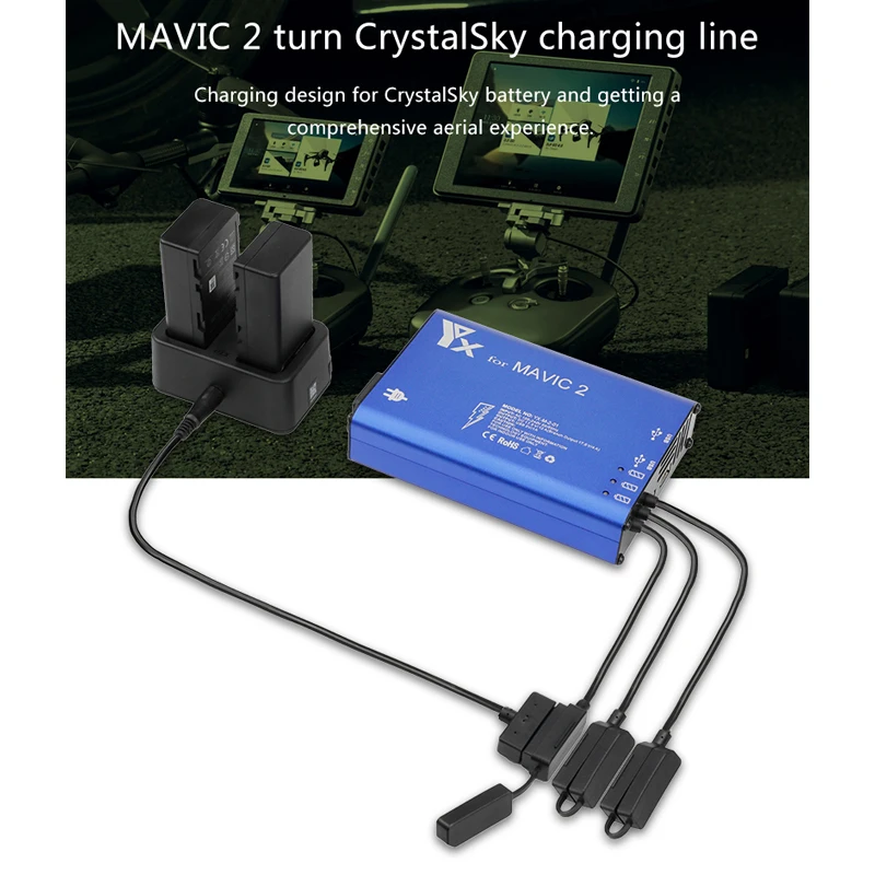 MAVIC 2 Professional/zoom передача на кристаллический яркий экран шнур для зарядки батареи