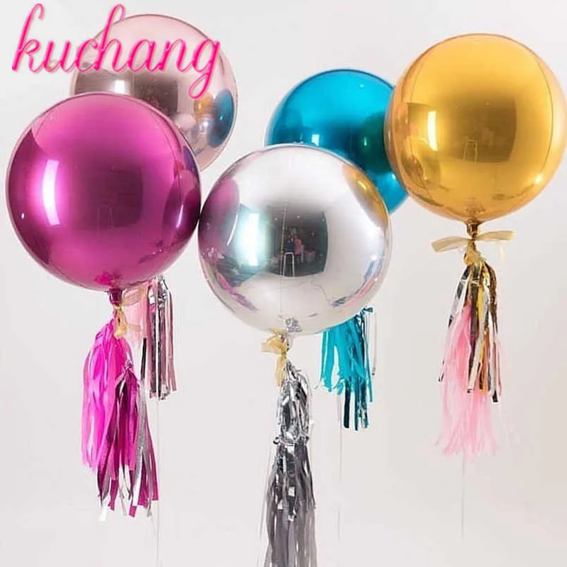 

1pc 18 inch Metallic Bubble Balloons Wedding Birthday Party Decor Helium Inflatable Bobo Balls