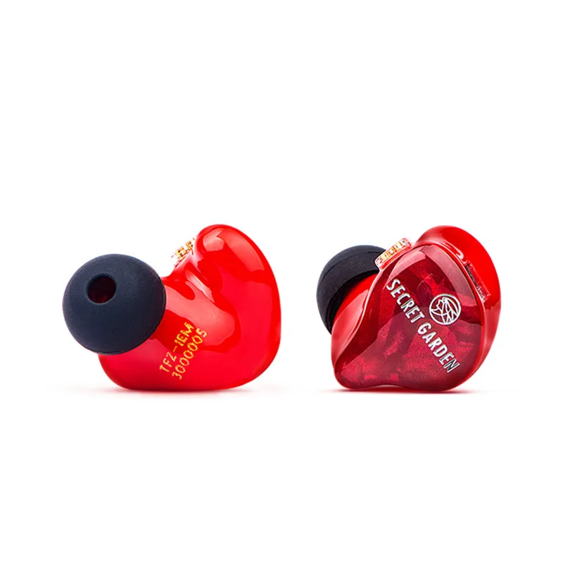 The Fragant Zither TFZ SECRET GARDEN 3 сбалансированная арматура Hi-Fi монитор гарнитура наушники-вкладыши Музыка 0,78 мм кабель OFC - Цвет: red