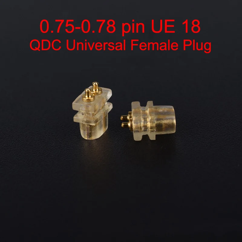 B 2 комплекта Замена 0,78 мм 2-контактный разъем для UE TF10 для QDC для 1964 DIY плоский разъем для наушников - Цвет: B