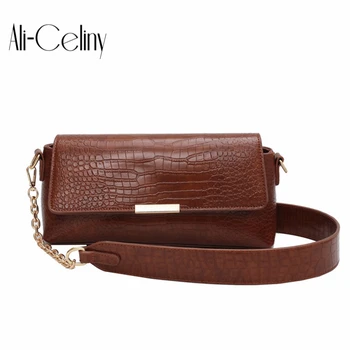 

Original Design 2020 HOT Autumn/Winter Joker Wide Shoulder Strap Fashion Square Shoulder Bag Messenger Bag Underarm Bag