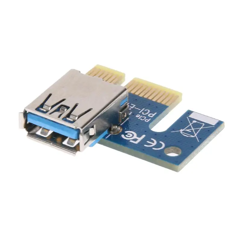 4Pin Майнинг Биткойн PCI-E 1X к 16X USB3.0 удлинитель графическая карта адаптер кабель