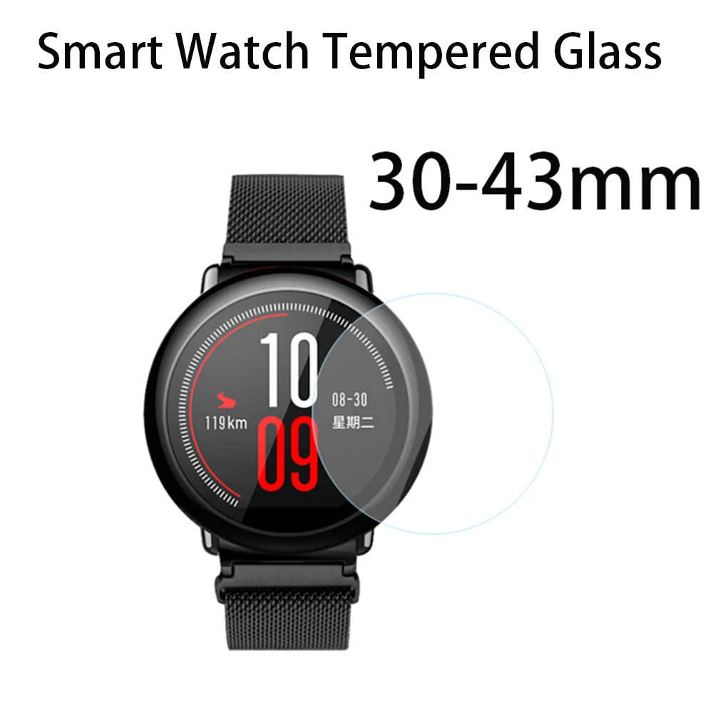 

2.5D Smart Watch screen protector Flim Tempered Glass Round for 30 31 32 33 34 35 36 37 38 39 40 41 42MM SmartWatch