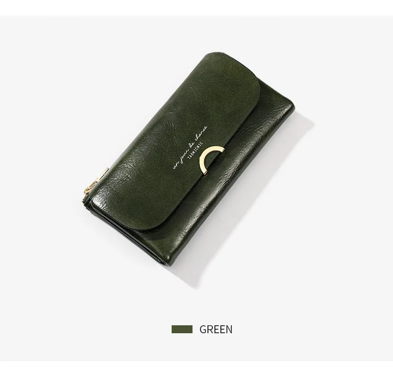 Luxury Leather Female Purses Large capacity Women Wallets Hasp Famale Long Clutch High Quality Coin Wallet Card Holder Fashion