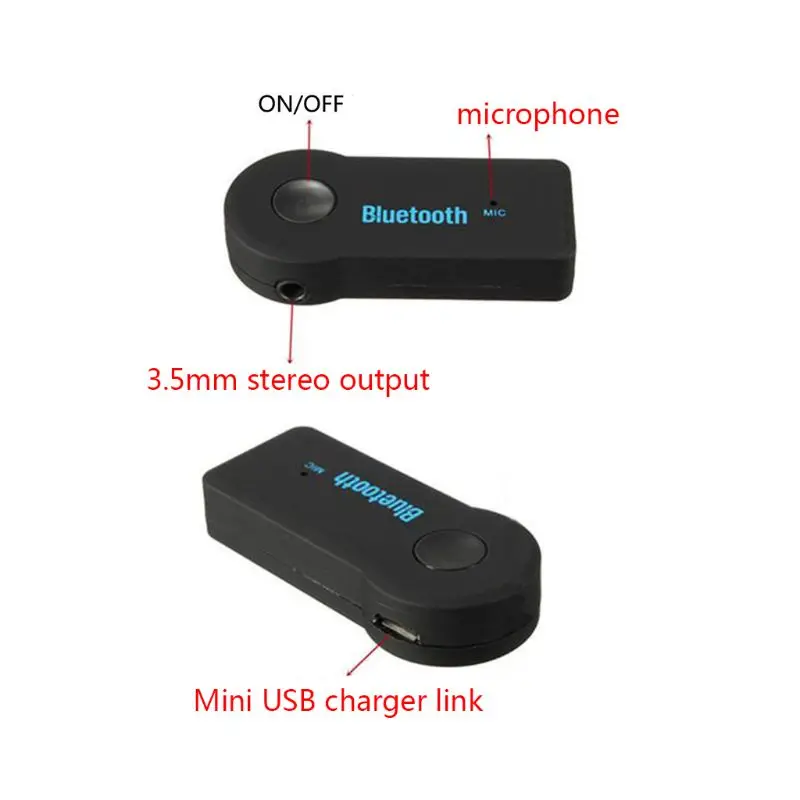 Беспроводной Bluetooth приемник адаптер передатчик 4,1 Стерео 3,5 мм разъем для автомобильного компьютера Музыка Аудио Aux для наушников громкой связи