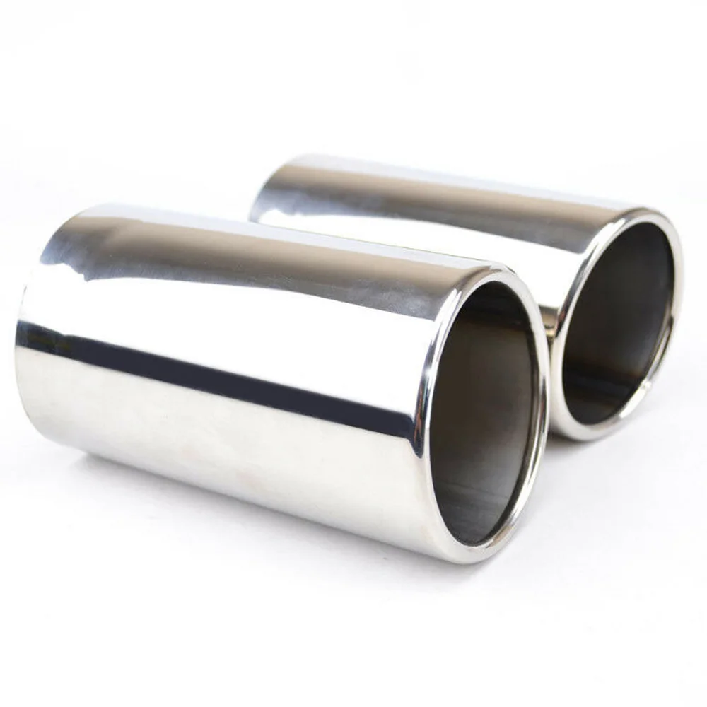 

Car Auto Chrome Exhaust Muffler Tips Tail Pipe End Trim For Volvo XC60/S60/V60