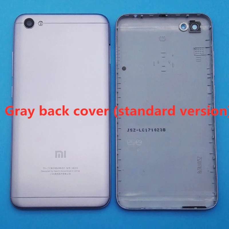 Задняя крышка с датчиком отпечатков пальцев для Xiaomi mi Red mi Note 5A Prime задняя крышка для Red mi Y1 крышка батареи+ боковые клавиши+ стекло для камеры