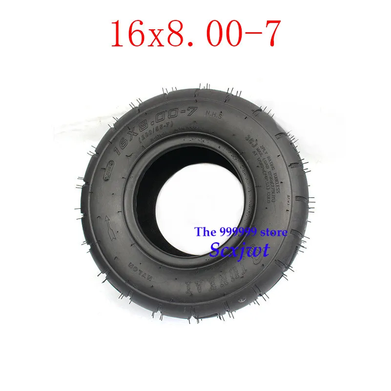 Горячая Распродажа 16x8. 00-7 ATV шин подходит для ATV 50CC, 90CC, 70CC, 110CC, 125CC внешний бескамерная автомобильная шина