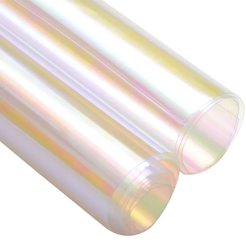 Headlight Film Transparent Hologram Sticker 100x30cm Tint Film Chameleon Oil Slick Motorcycle Whole Car Decoration Sticker