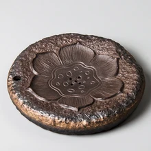 LUWU Традиционные керамические чайники лотоса Китайский чайник держатель бытовой фарфор чайник подставка